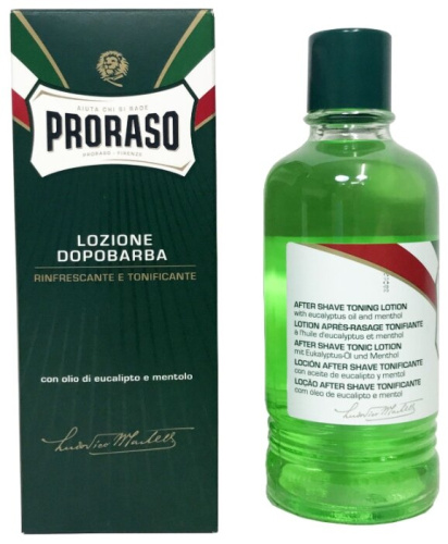 Лосьон после бритья Proraso Green After Shave Lotion с ментолом и эвкалиптом, 400 мл фото 4