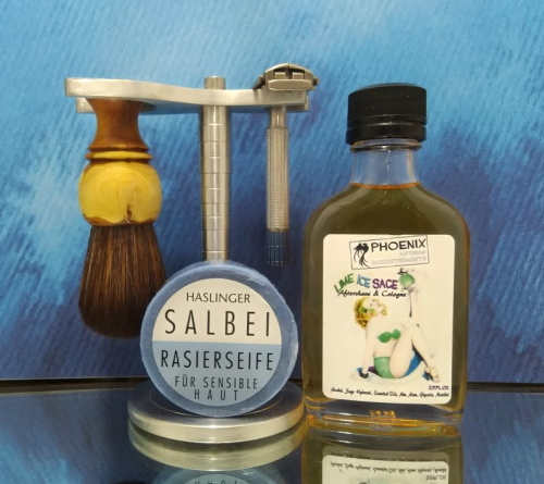 Мыло для бритья Haslinger Salbei Sage Shaving Soap, 60 гр. фото 3