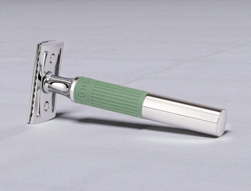 Т-образная бритва Muehle R Neo 04 SR closed comb, зеленая фото 2