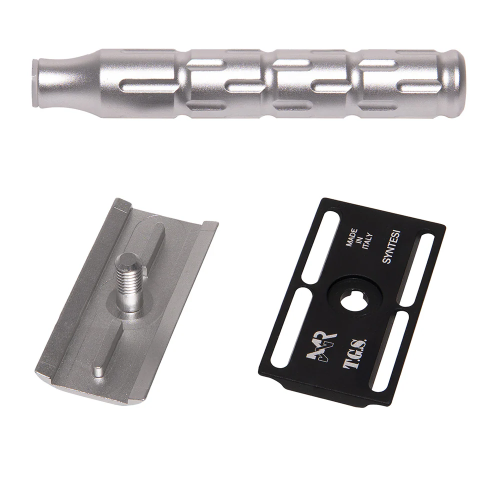 Т-образная бритва с закрытым срезом The Goodfella's Smile Syntesi, алюминий фото 5