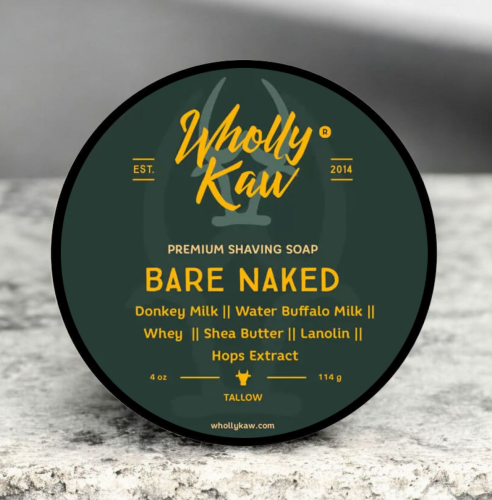 Мыло для бритья Wholly Kaw Bare Naked Shaving Soap, 114 гр.