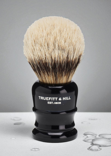 Помазок для бритья Truefitt&Hill Wellington Faux Ebony Super Badger Brush, барсук