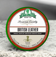 Barber-Jovan.ru - Мыло для бритья Stirling British Leather, 170 мл

