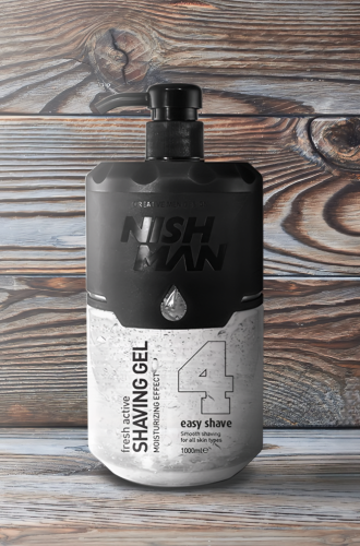 Гель для бритья Nishman Shaving Gel №4 Fresh Active, 1000 мл