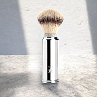 Помазок дорожный разборной Muehle Travel 31M20 хром, синтетика